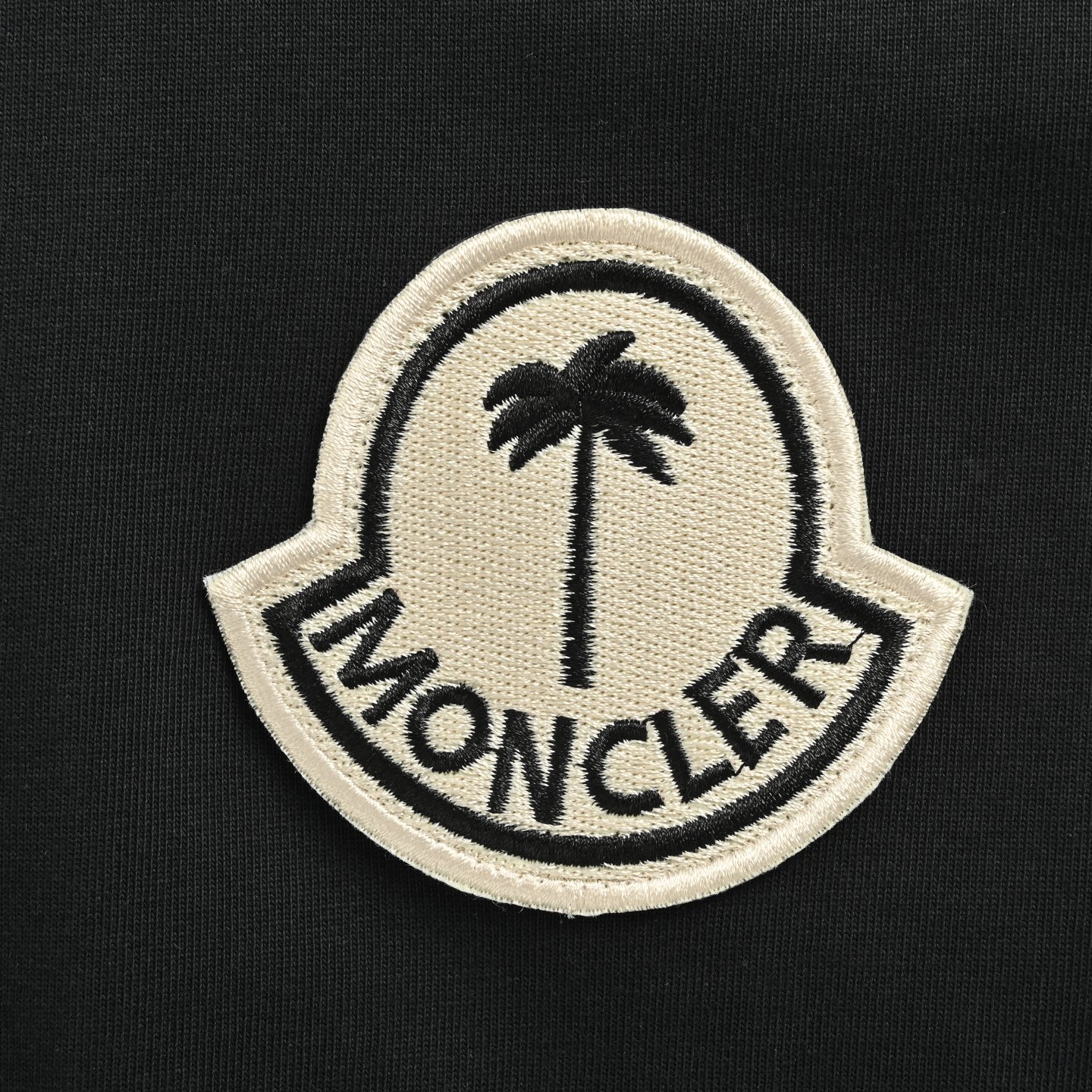 Moncler 25ss palm tree embroidered short sleeves