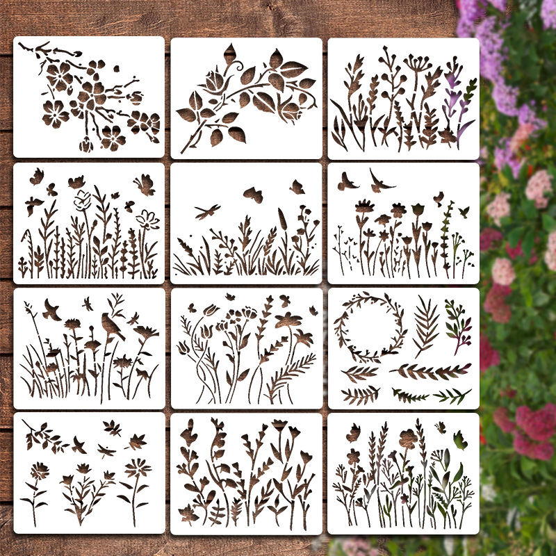 🔥Last Day 60% OFF🔥Blooming Flowers Stencil Kit - DIY decor📦BUY 2 SETS GET FREE SHIPPING NOW