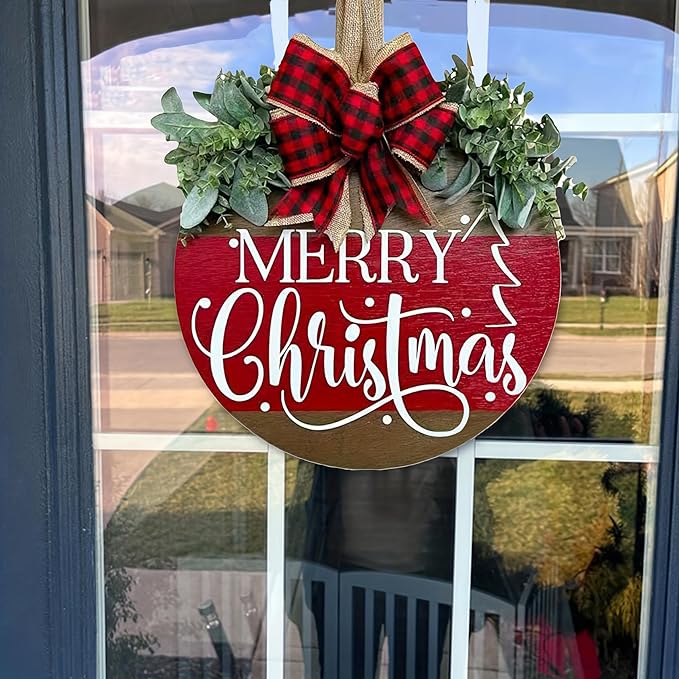 💐💐Christmas Front Door Wreath Decoration