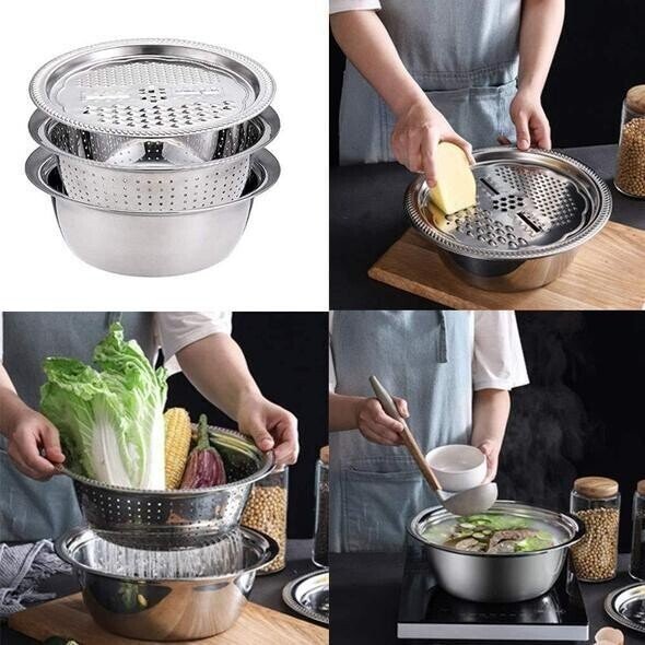 3 in 1 Kitchen Multipurpose Julienne Grater