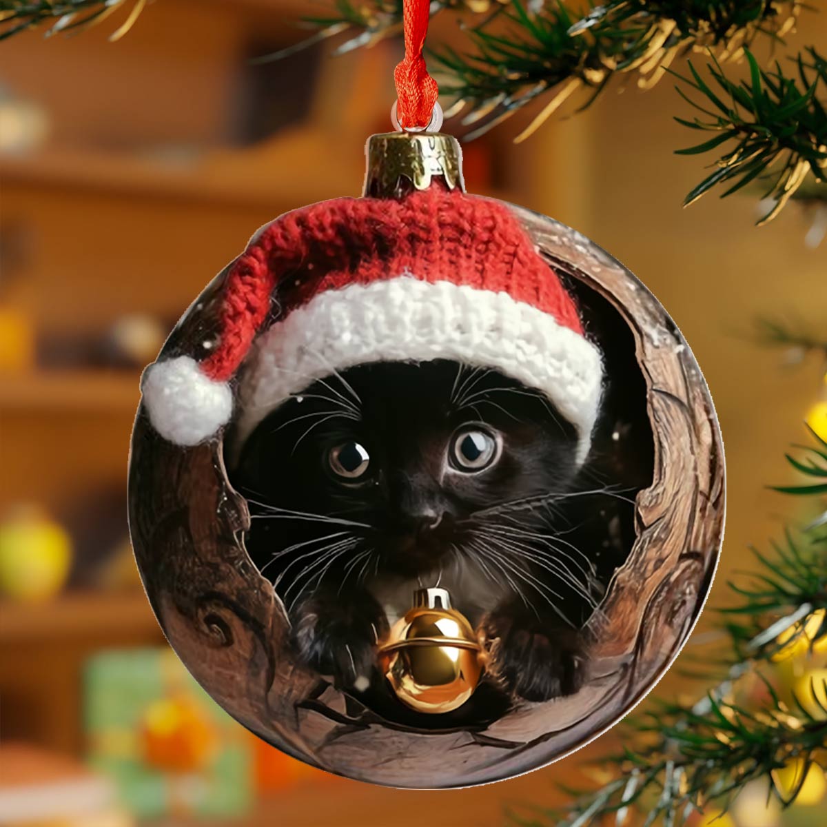 😸Cute Kittens Christmas Ornaments