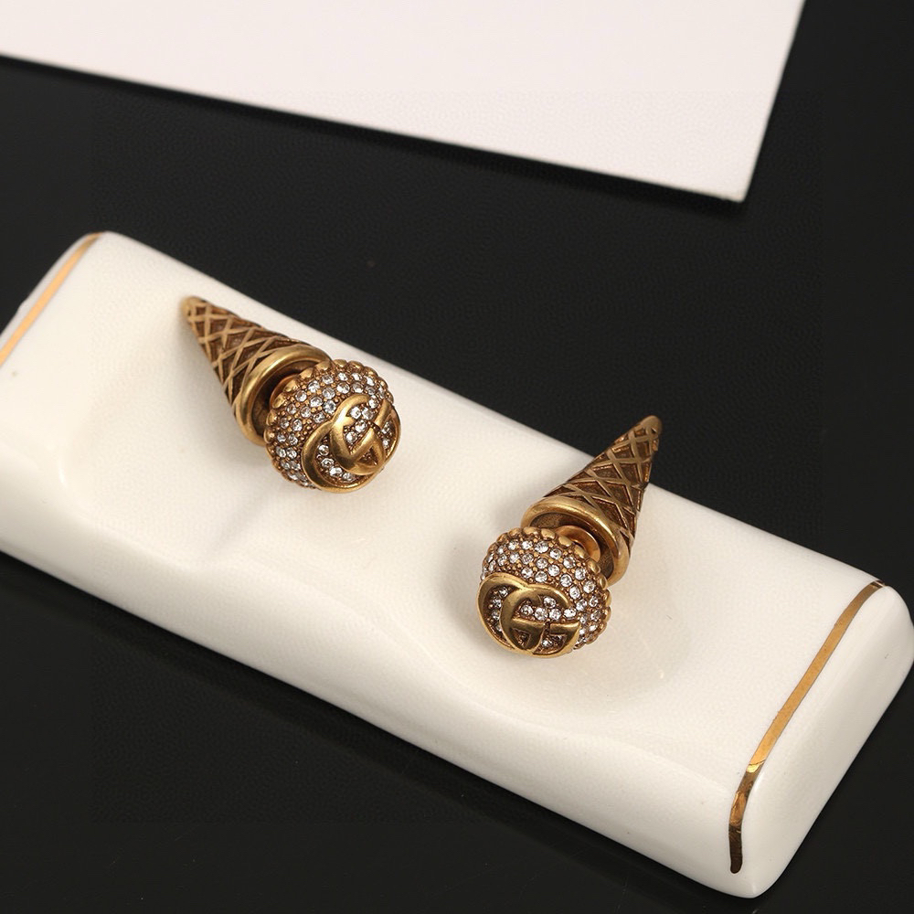GUCCi ice cream diamond earrings
