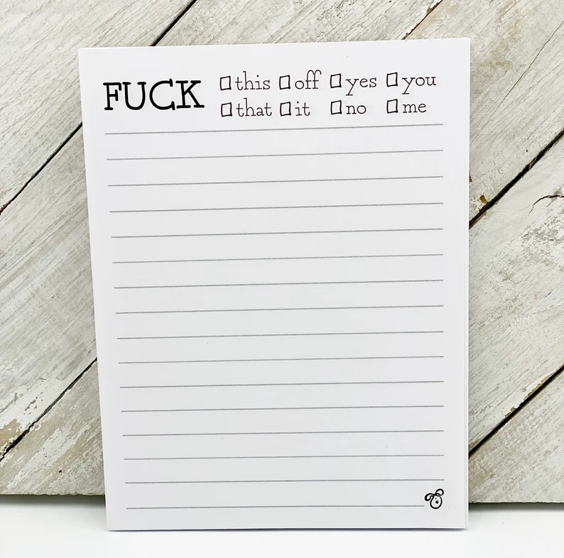 Funny Spoof Post-It Notes And Pens