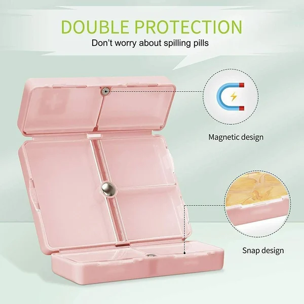 💊7 Compartments Travel Portable Pill Case