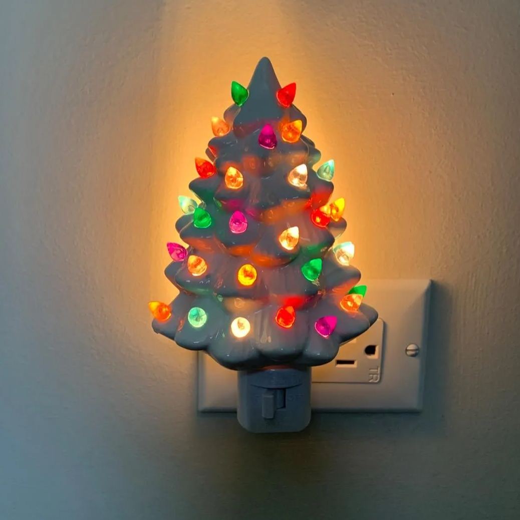 🎄Early Christmas Sale 49% OFF🎄Handmade Ceramic Christmas Tree Night Light