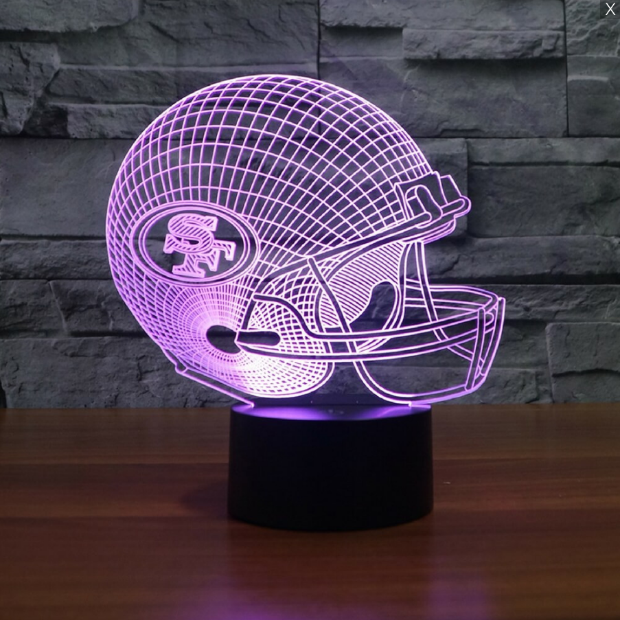 SAN FRANCISCO 49ERS 3D LED LIGHT LAMP