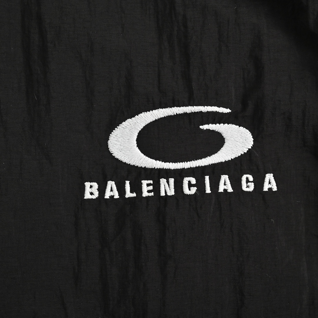 Balenciaga 24Fw hook and loop embroidered woven trousers