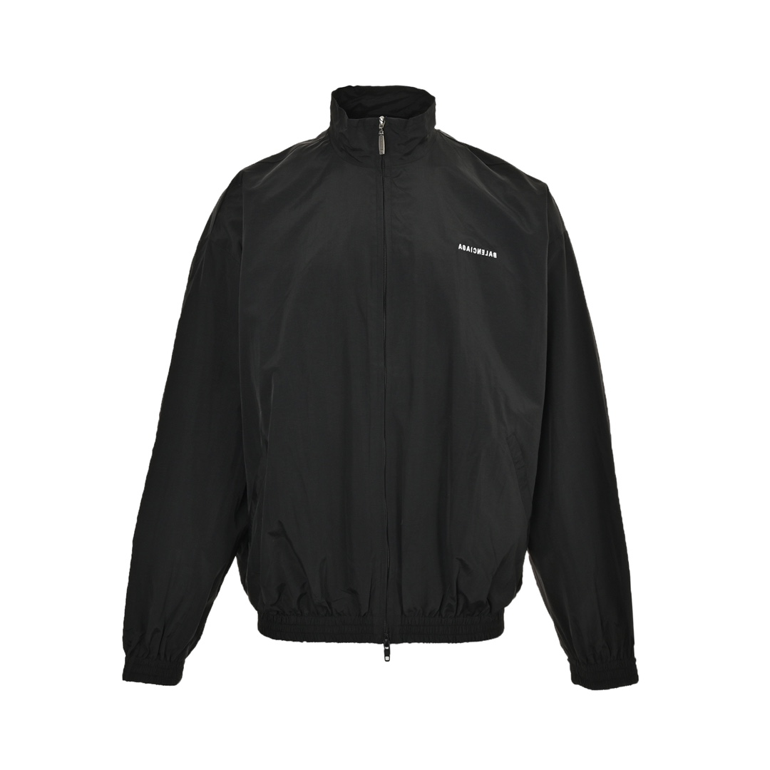 Balenciaga 24Fw mirrored lettering embroidered windbreaker jacket