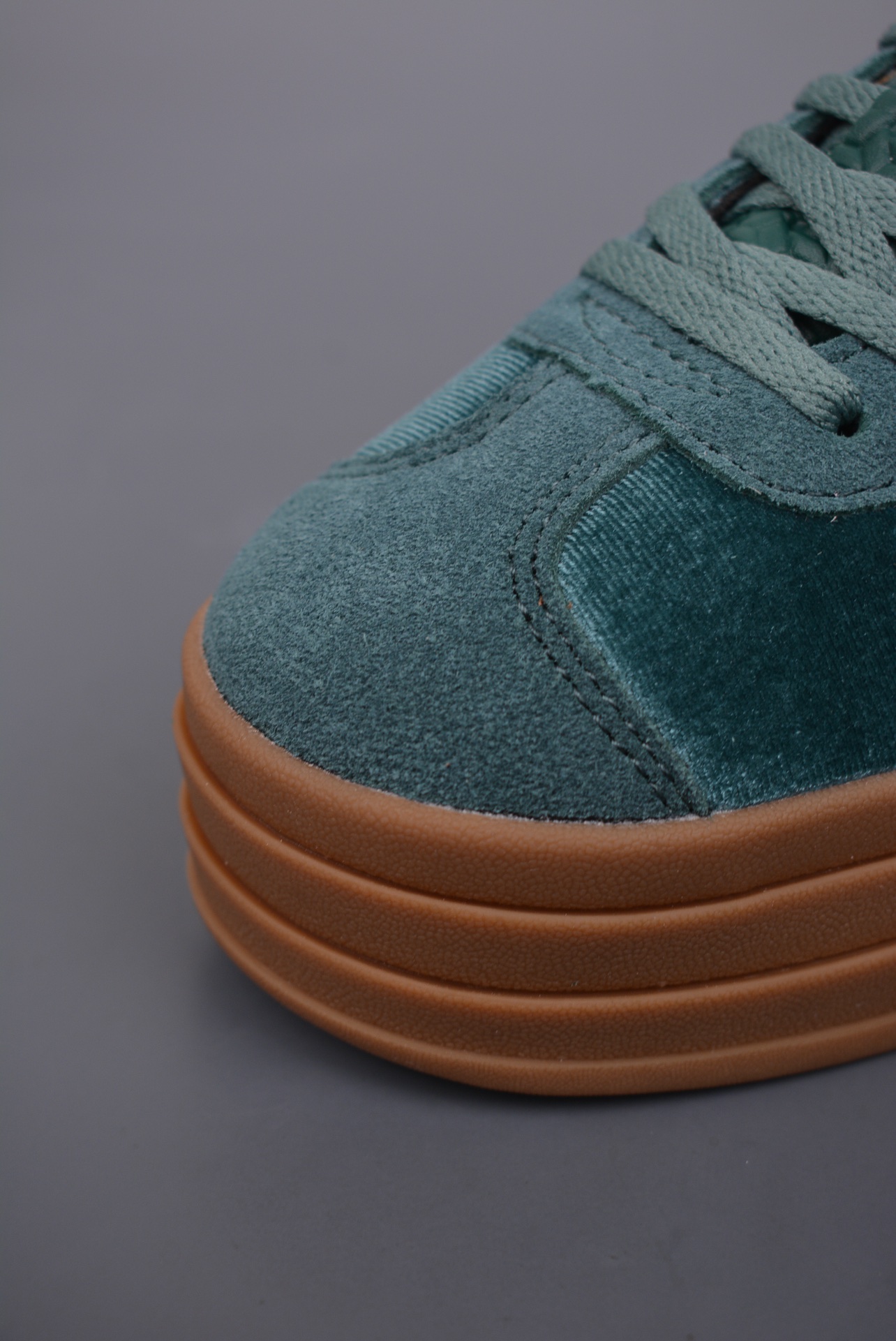 Adidas Originals Gazelle Bold W Velvet Dark Green Off-White