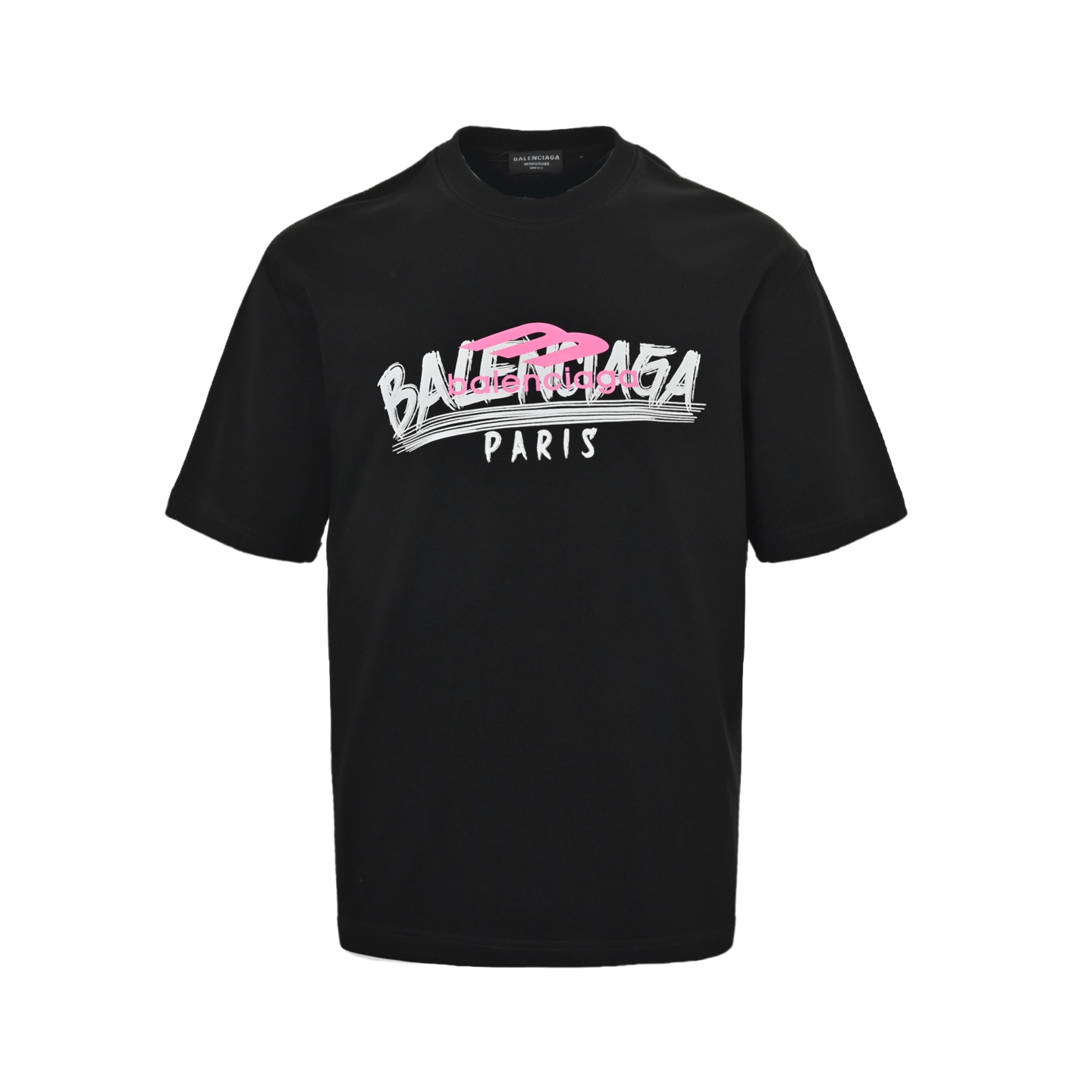 Balenciaga 25ss 3M printed letter logo short sleeve