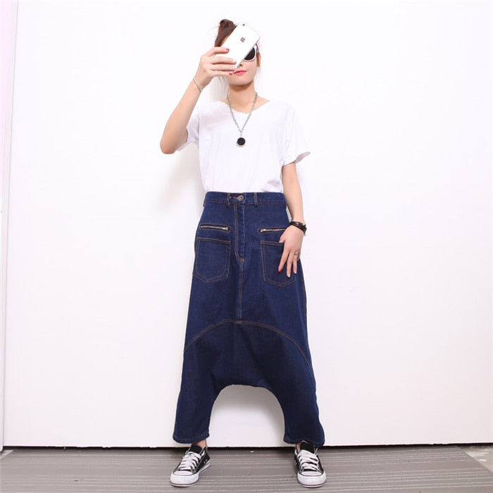Denim Oversized Trousers