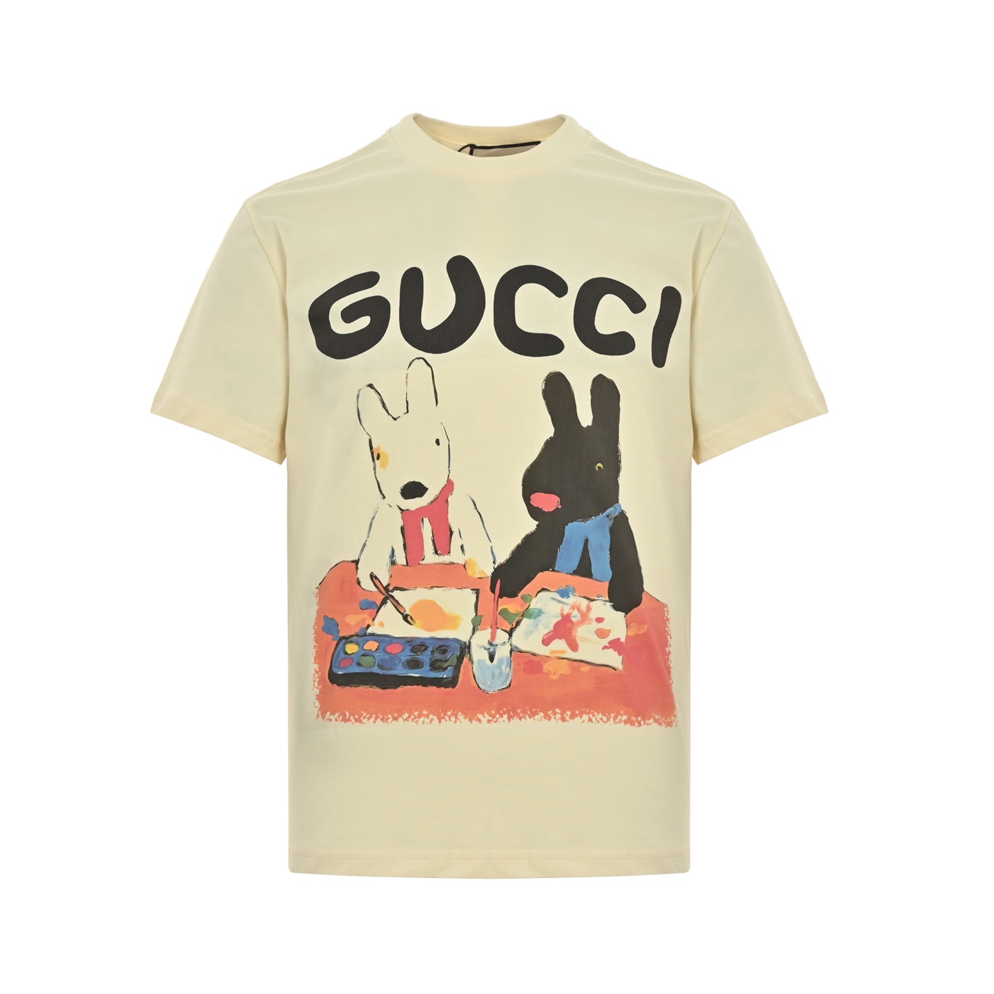 Gucci 25ss fun cartoon series printed short sleeves