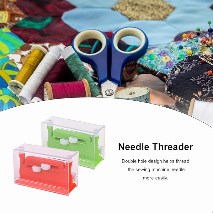 DIY simple double-sided needle threader, perfect tool for sewing needle threading