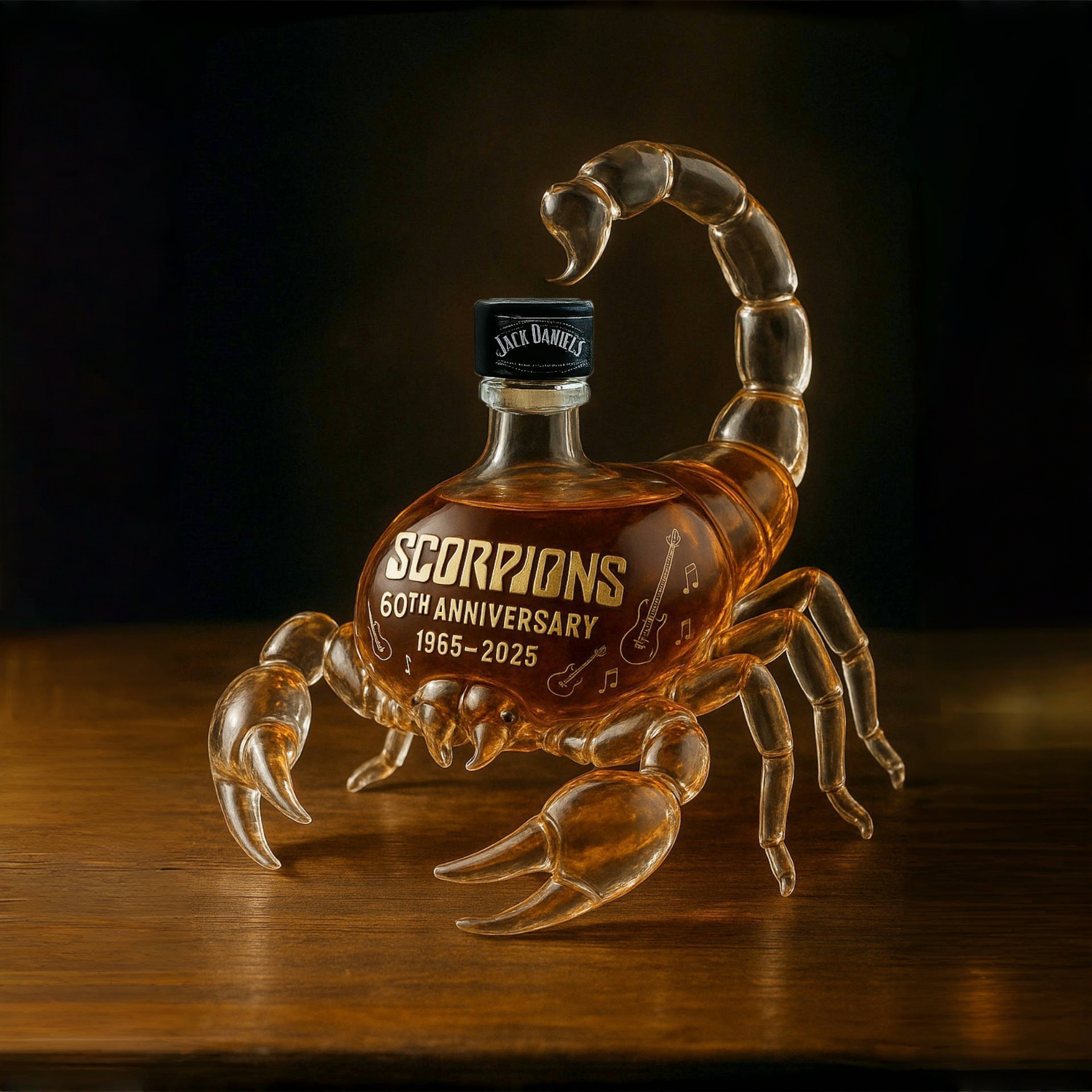 Scorpions 60th Anniversary Whisky Bottle