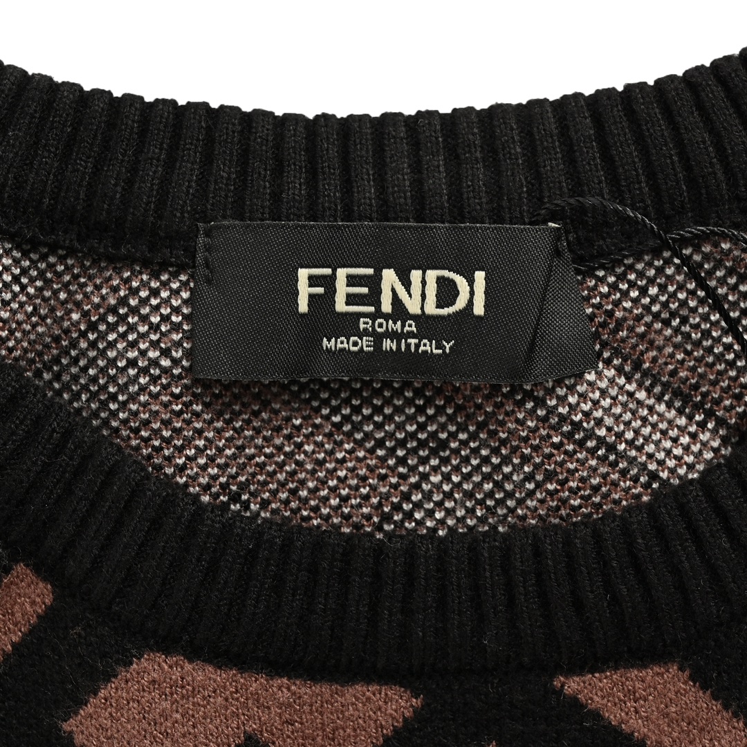 Fendi 24Fw FF all-over jacquard sweater