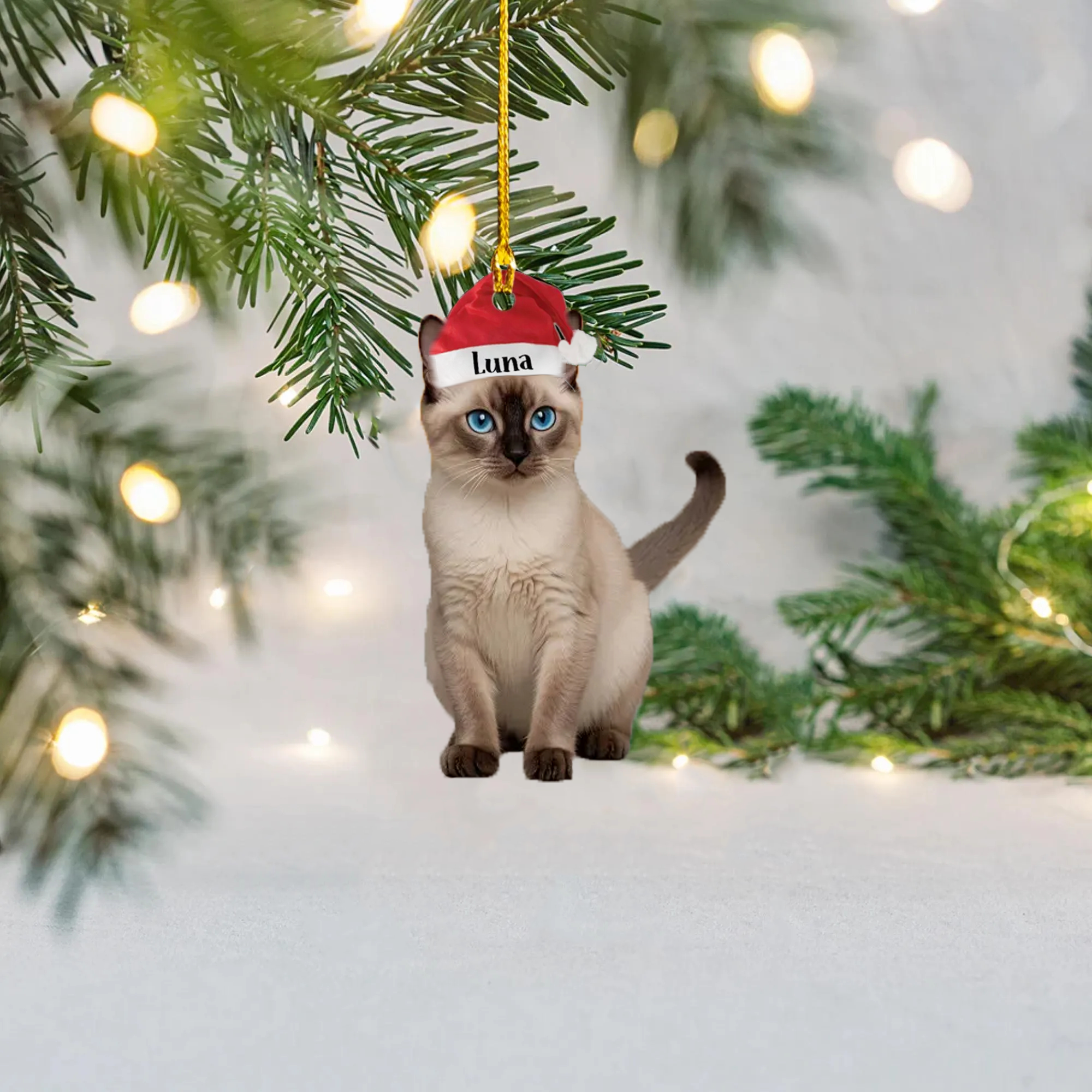 【🎄 Early Christmas Sale 40% OFF】🐾 Personalized Cat Christmas Ornament