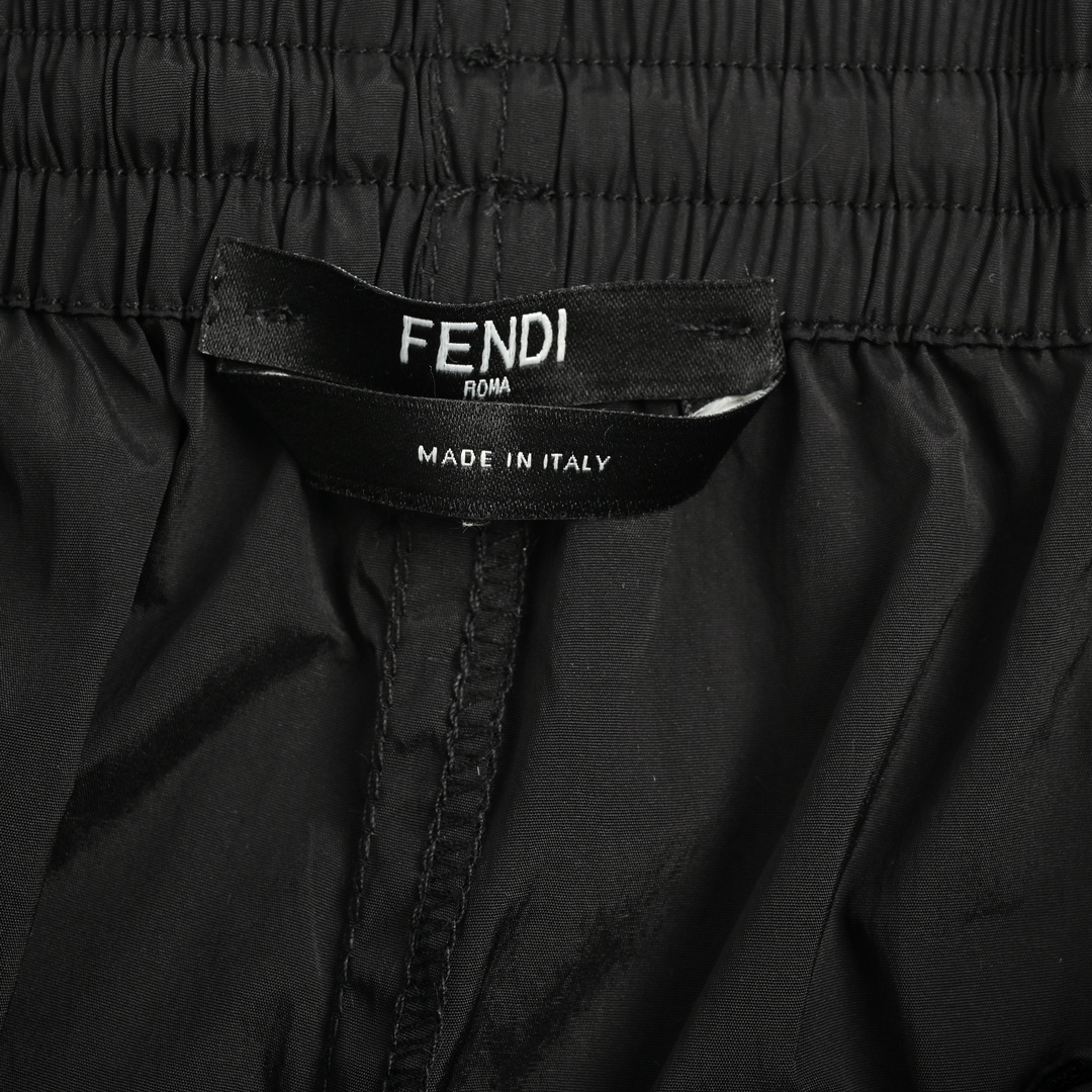 Fendi 24ss dark orange drawstring shorts