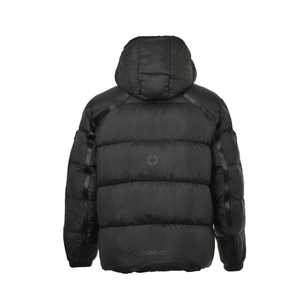 Moncler joint series double zipper white goose down hooded down jacket
