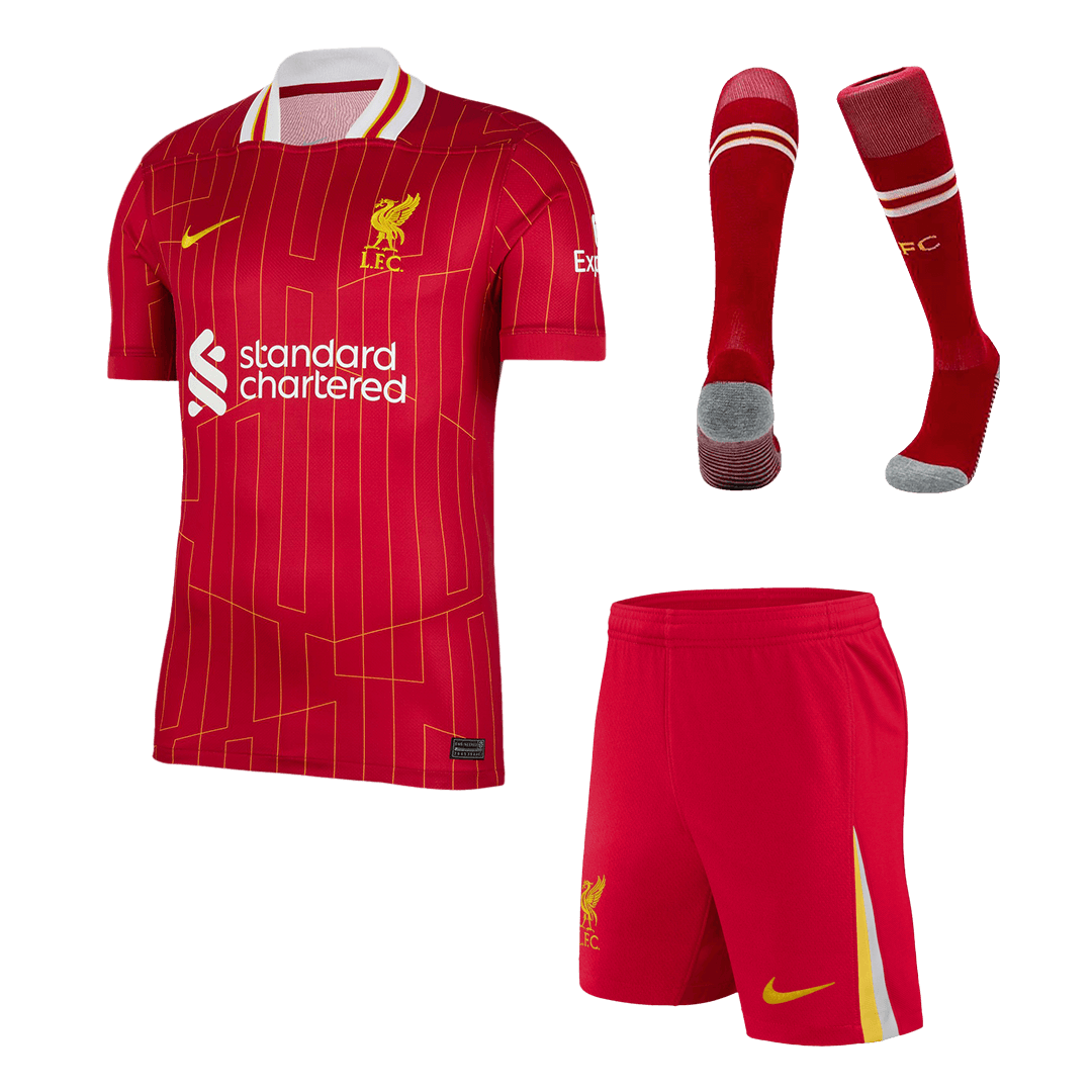 Liverpool Home Football Shirt Set (Shirt+Shorts+Socks) 2024/25