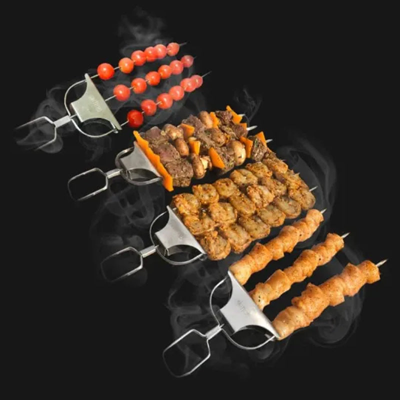 👍2024 New Arrival- 50% OFF💥3-Prong Semi-automatic Grill Fork
