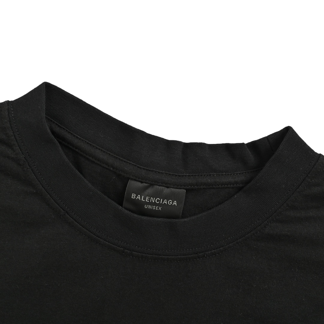 Balenciaga 24ss scissors foam print short sleeves