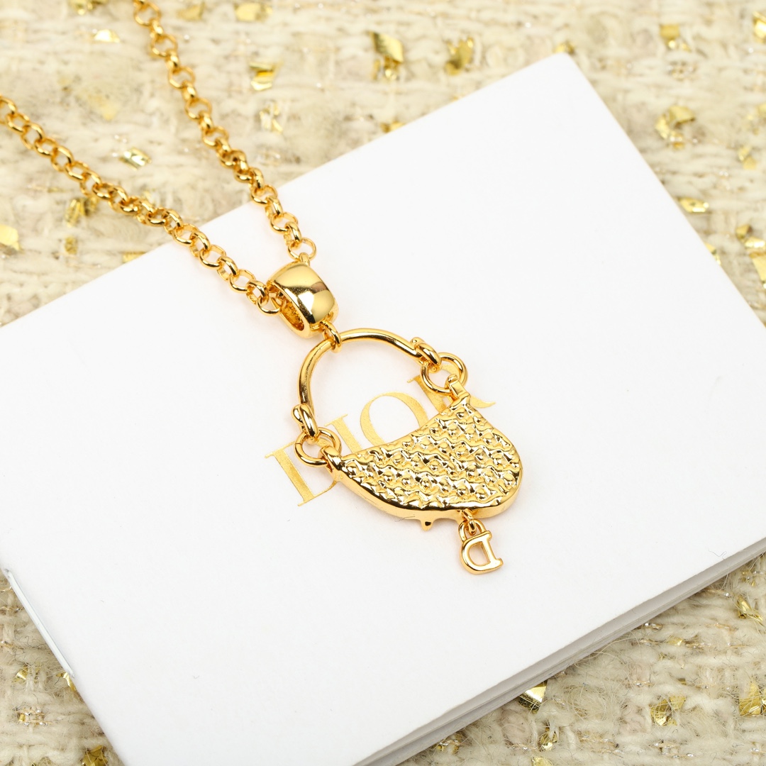 Dior Saddle Bag Necklace