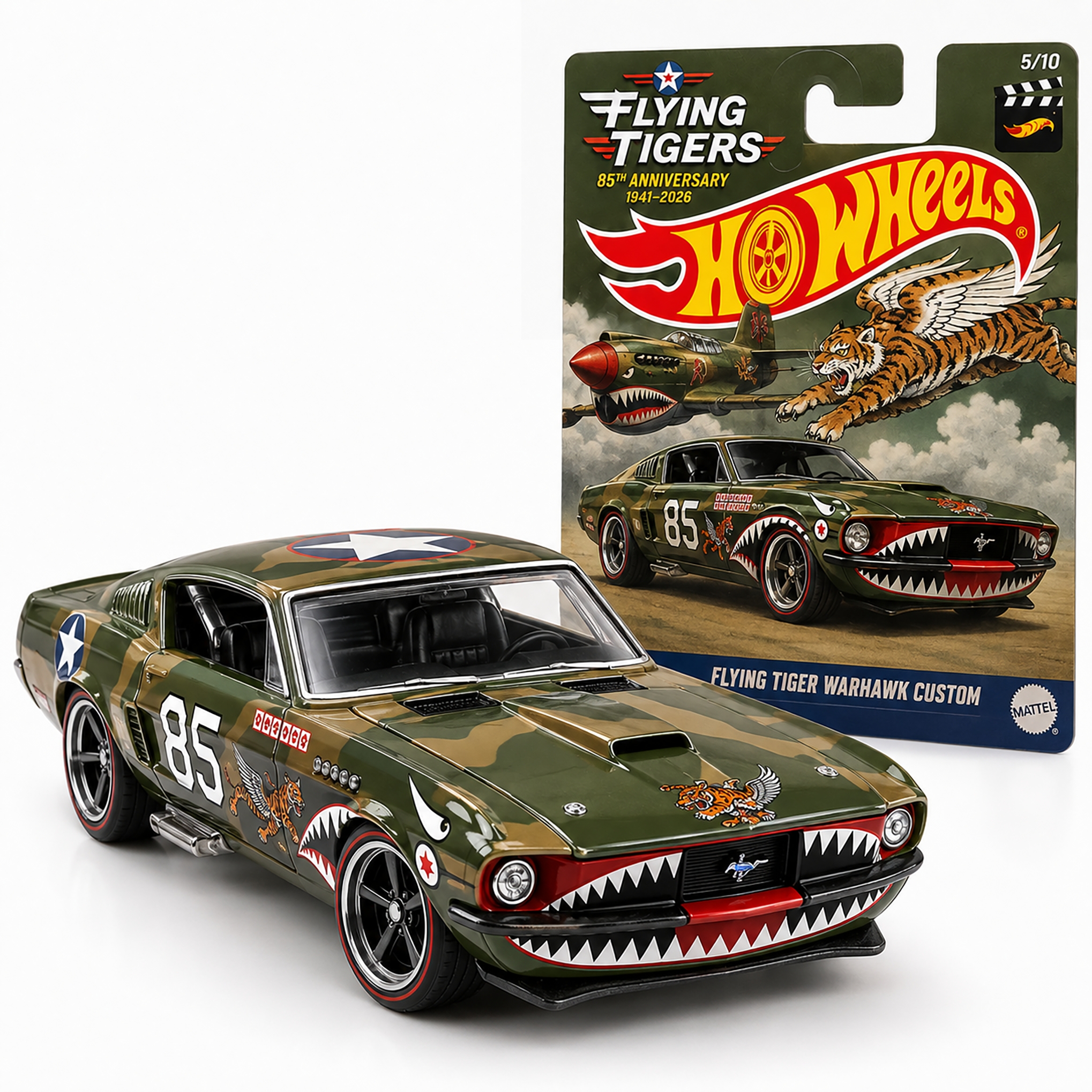 Hot Wheels Flying Tigers Warhawk Custom – 85th Anniversary Edition