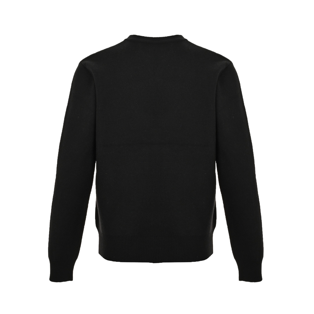 Prada 24Fw jacquard logo crew neck sweater