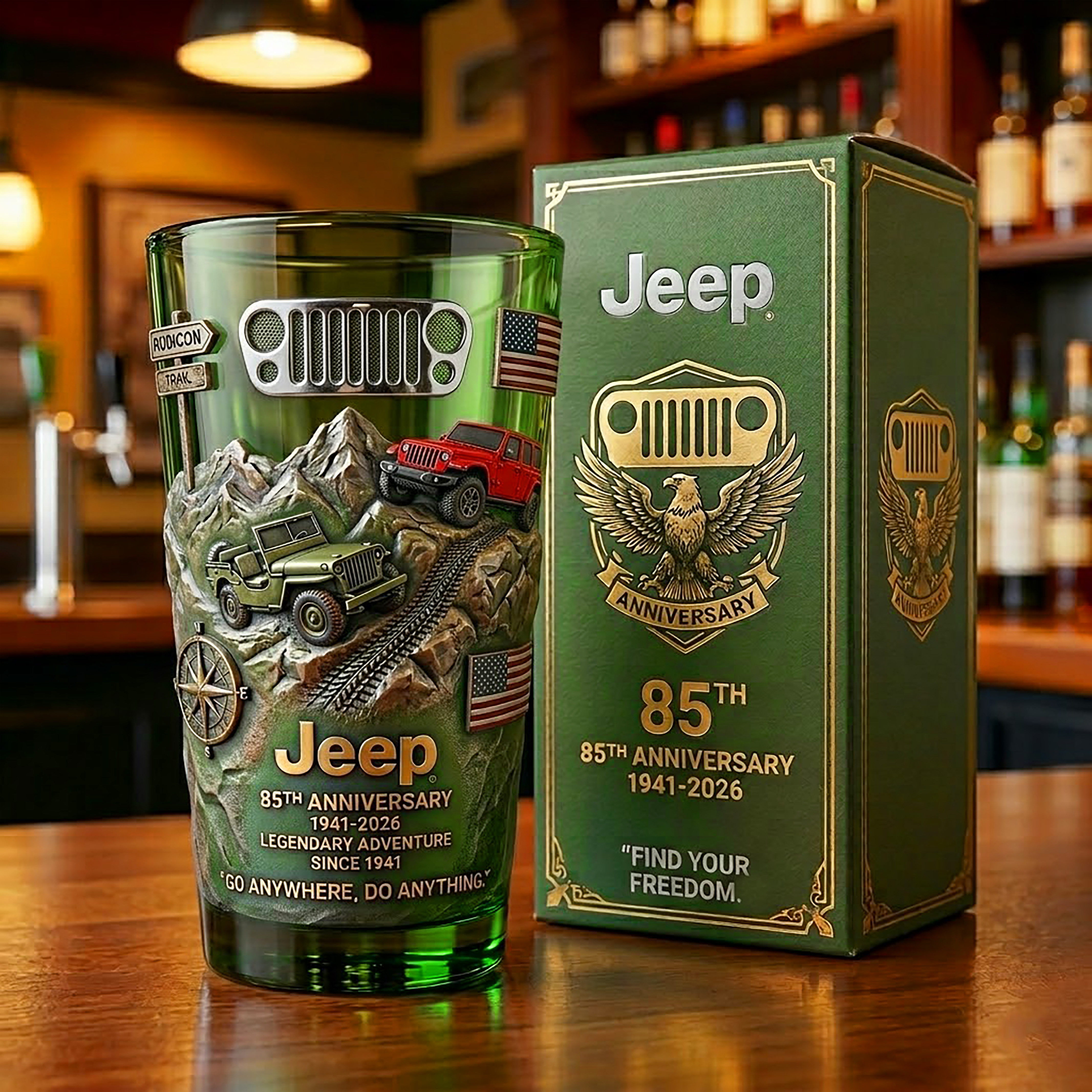 🚙Jeep 85th Anniversary Limited Edition Glass🌄