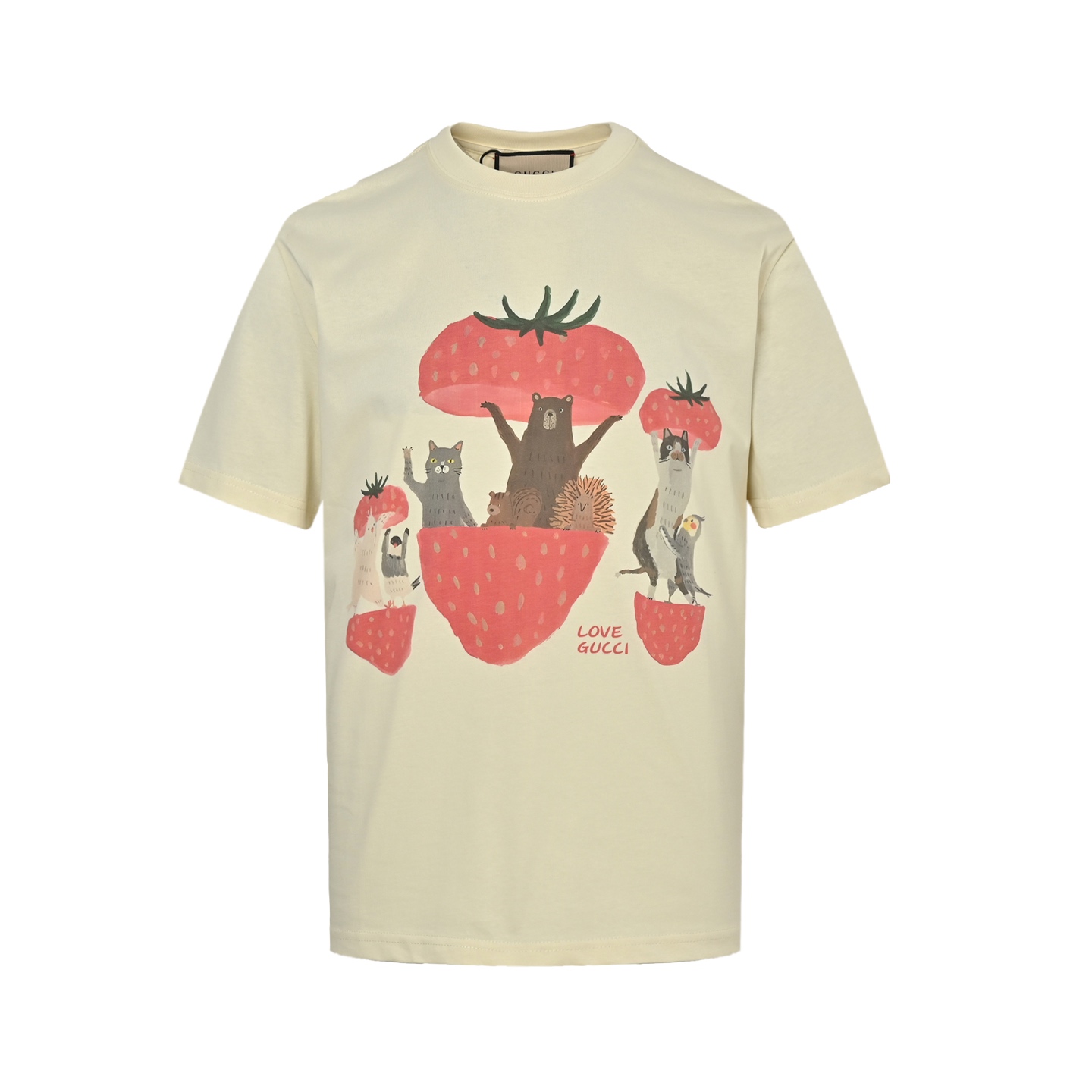 Gucci 25ss funny cartoon series printed short sleeves