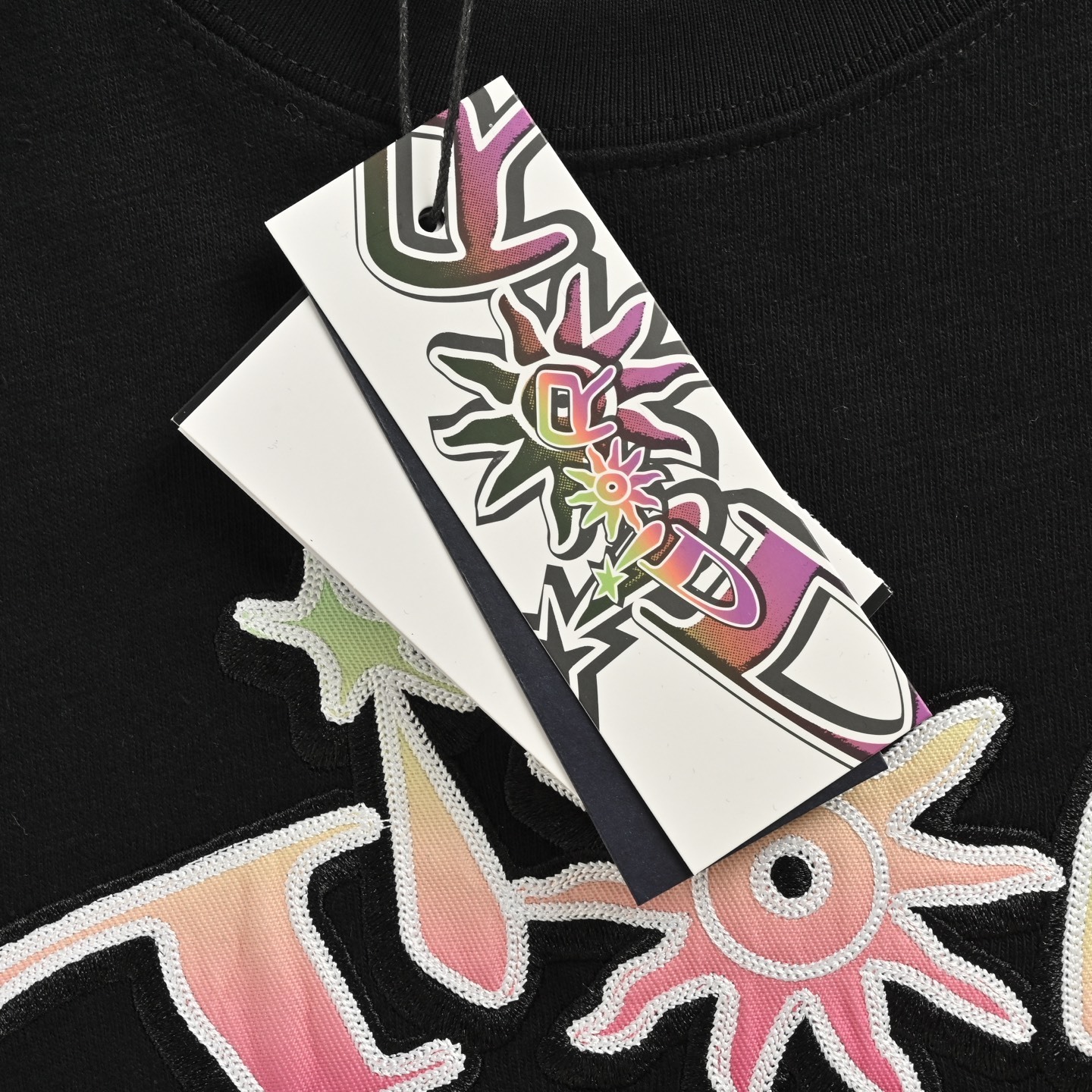 Dior 25Fw 47 gradient letter patch embroidered short sleeves
