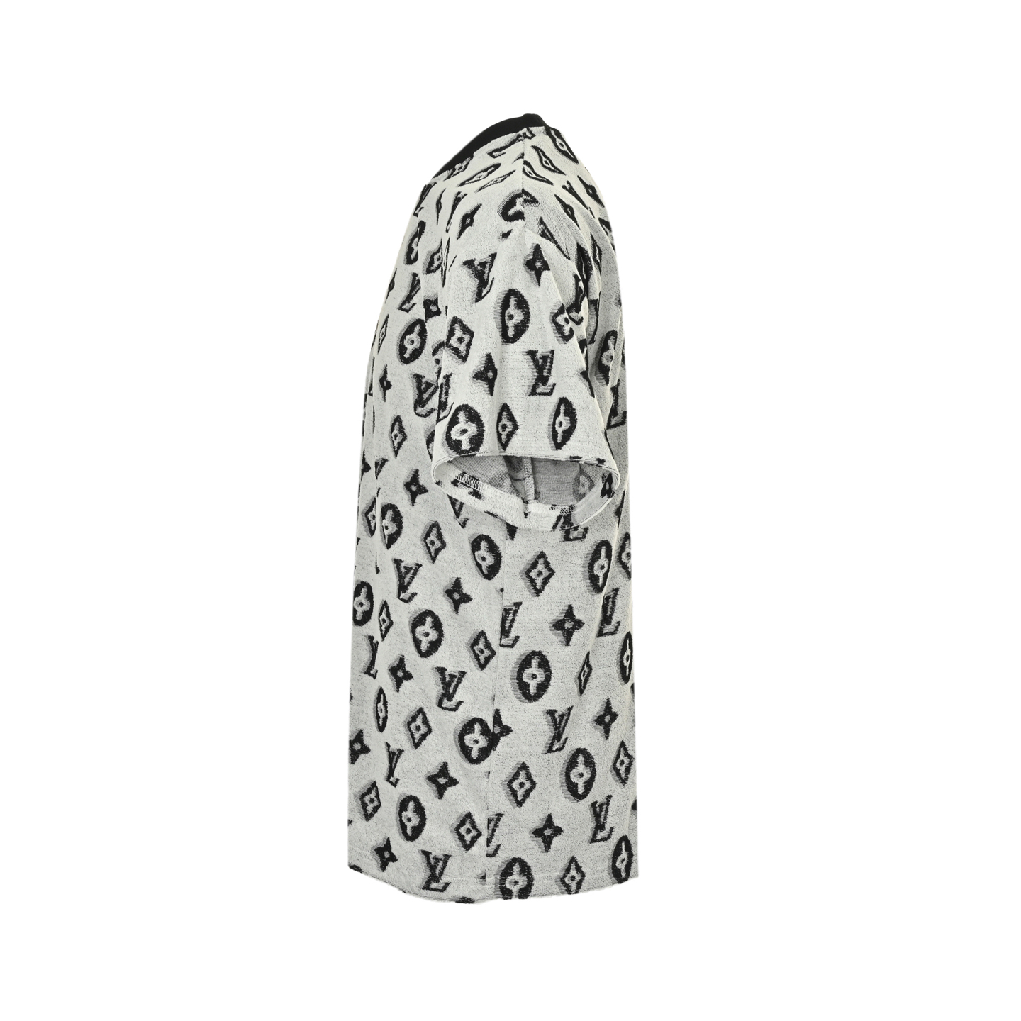 Louis Vuitton 25ss all-over monogram logo jacquard towel short-sleeved shirt