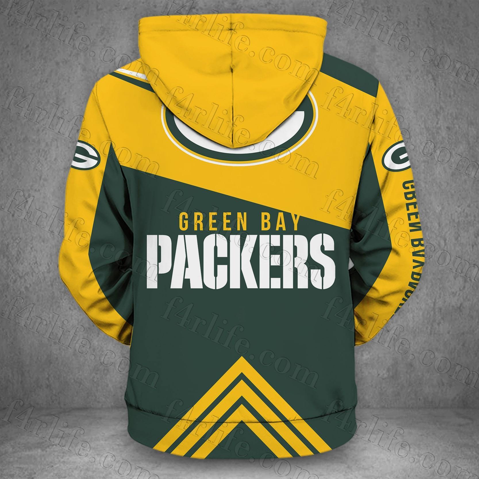 GREEN BAY PACKERS LOVE HOODIE 3D VIP 4