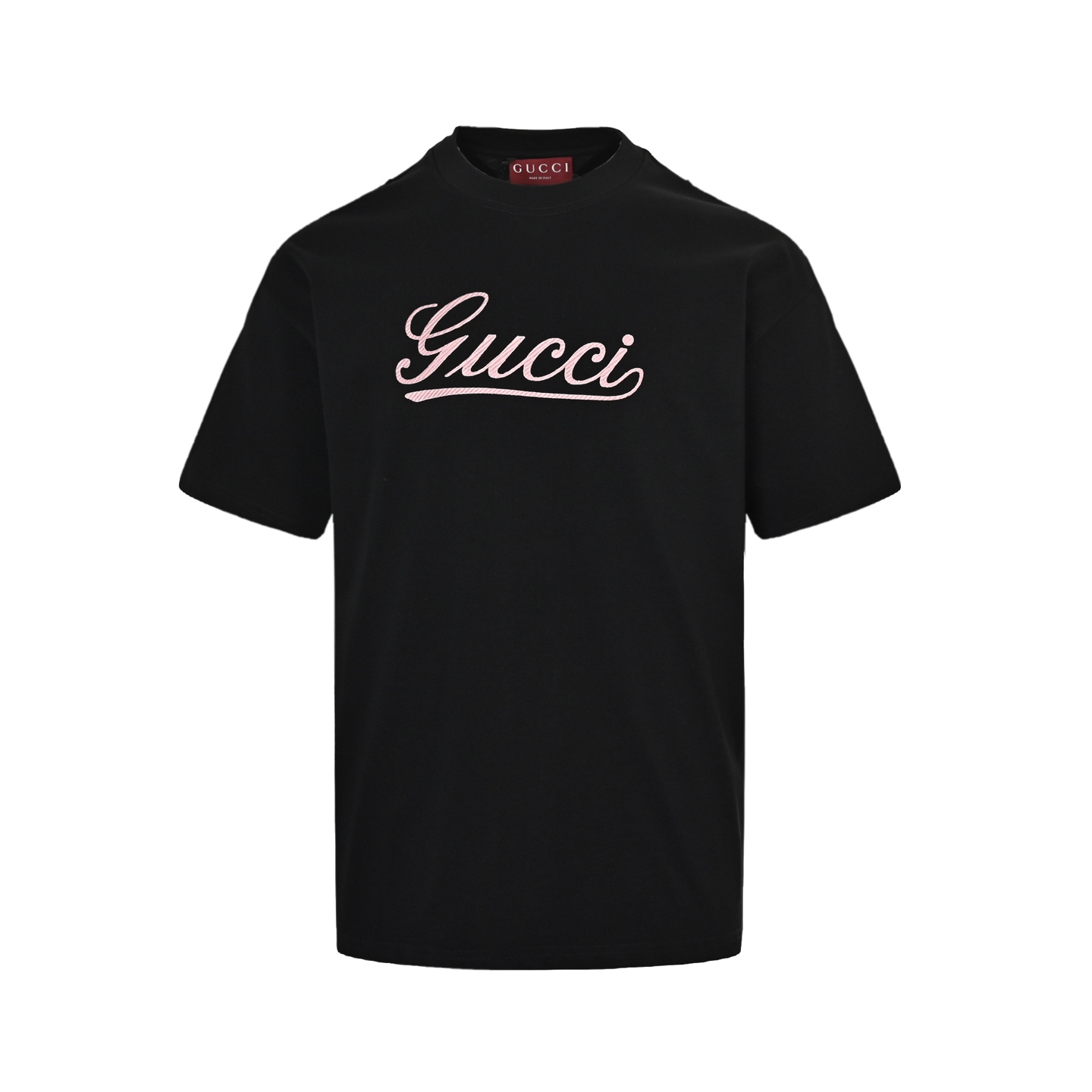 Gucci 25ss short sleeve with cursive logo embroidery