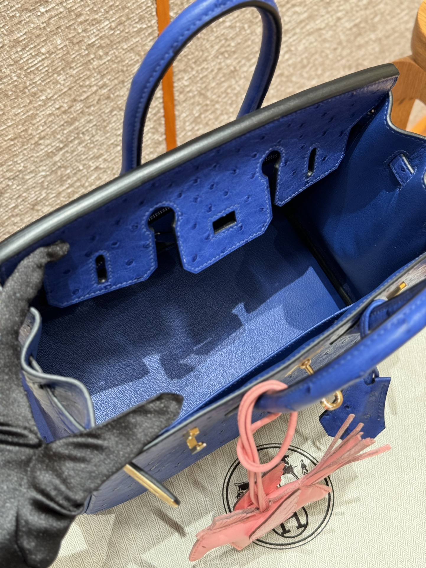Hermès Birkin O7Bleuet Handbag (Handmade to Order)