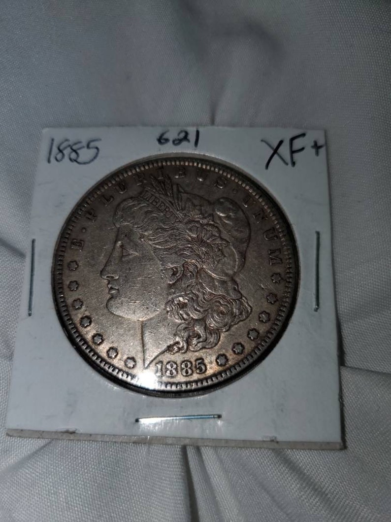 1885  -Morgan Dollar - XF++/ AU    lot # 621 Regular 69