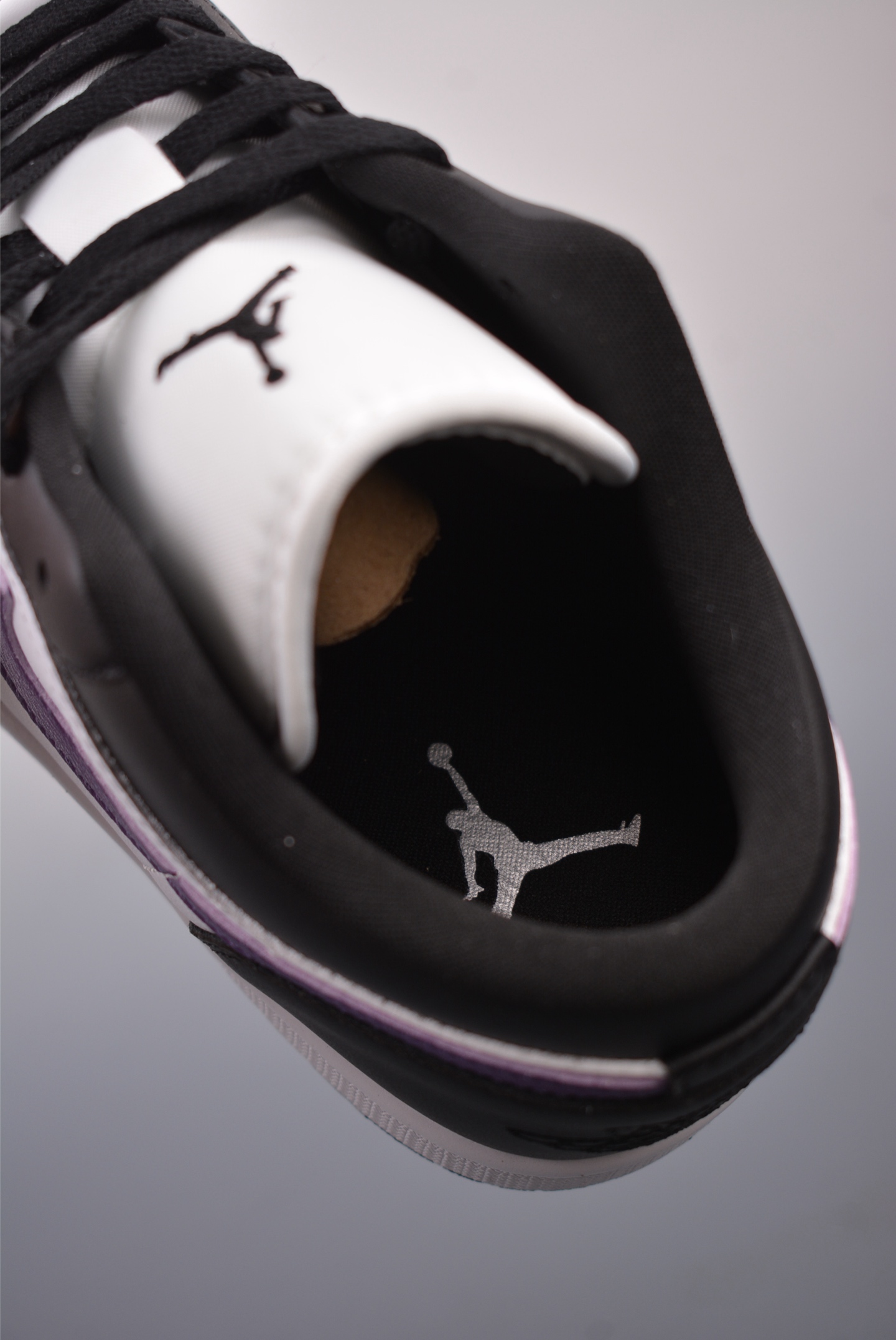 Nike Wmns Air Jordan 1 Low GS Black White Purple HJ5911-105