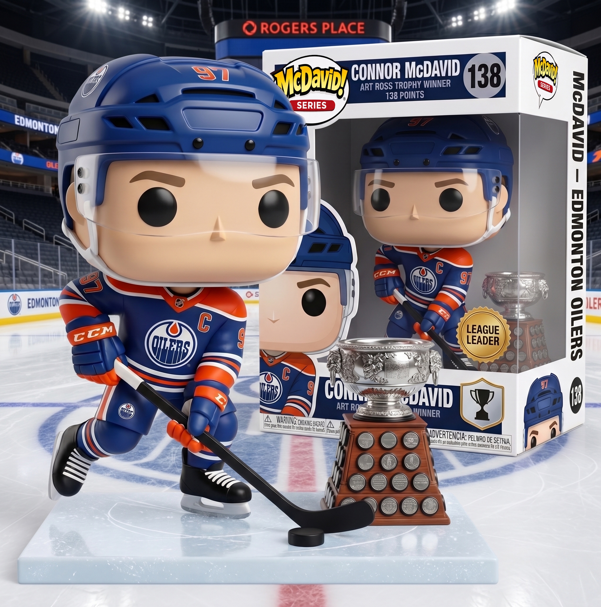 🏒 Connor McDavid 138-Point Legend Pop! – Art Ross Edition 🏆