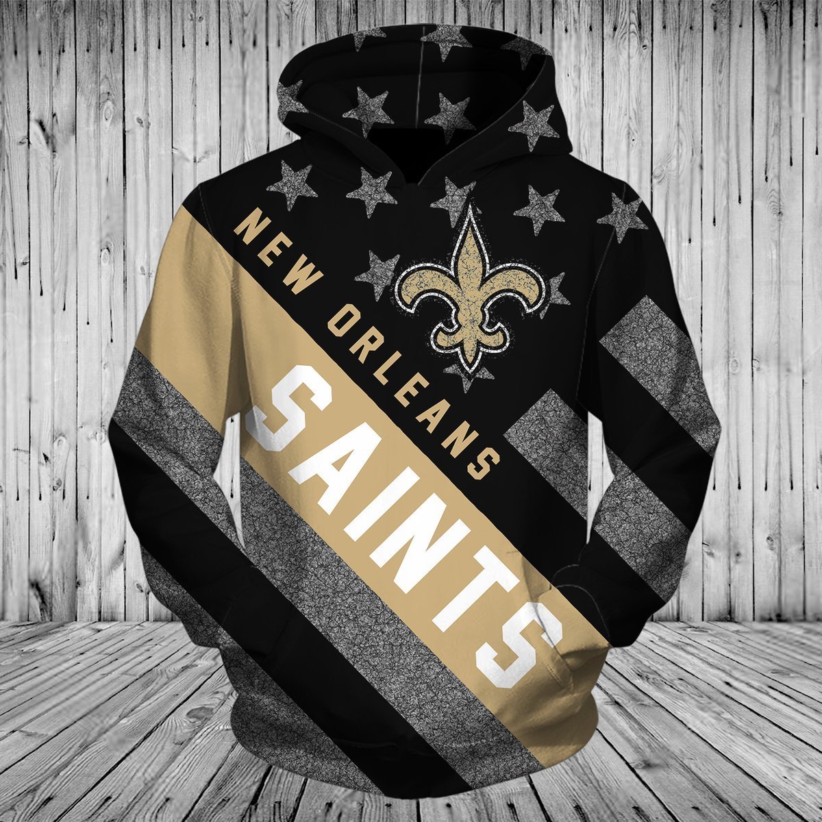SAINTS HOODIE 3D FLAG5
