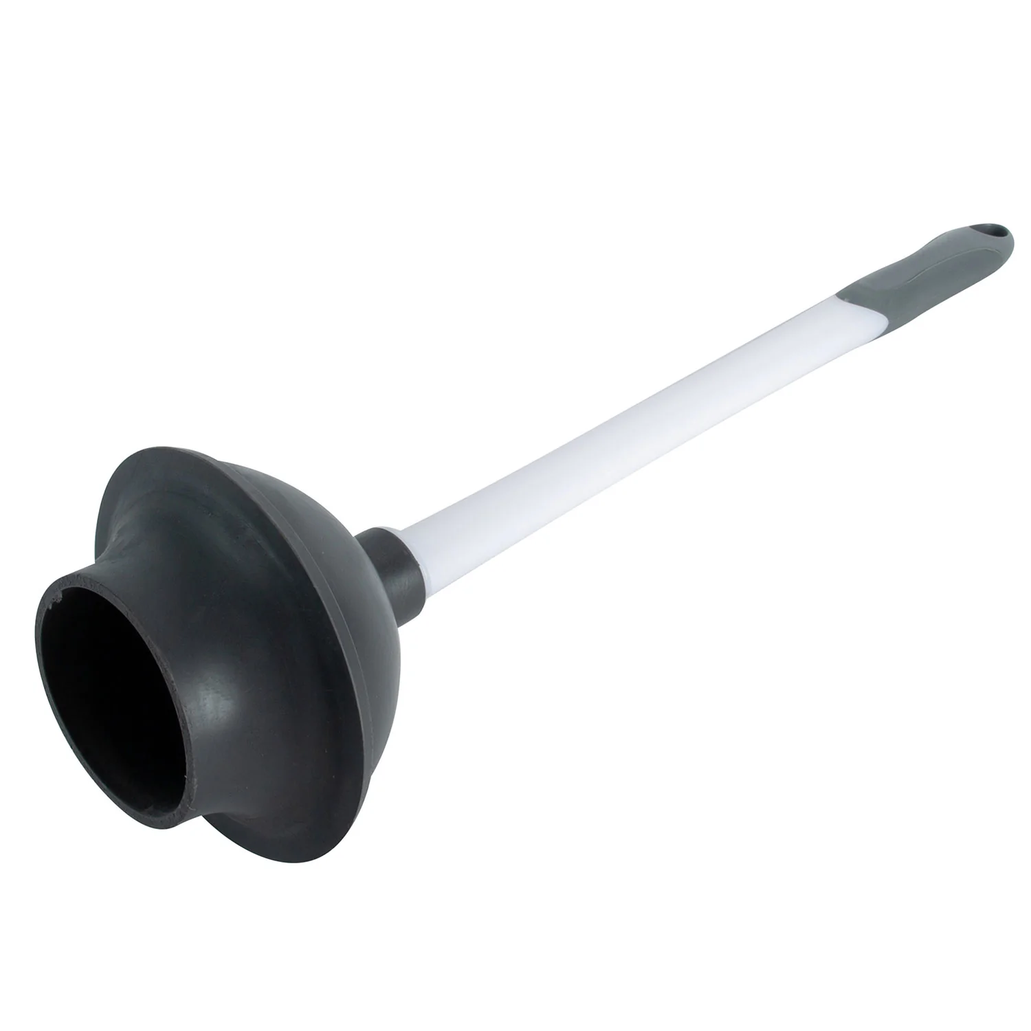 Bath Bliss 2-in-1 Bowl Brush & Plunger, White