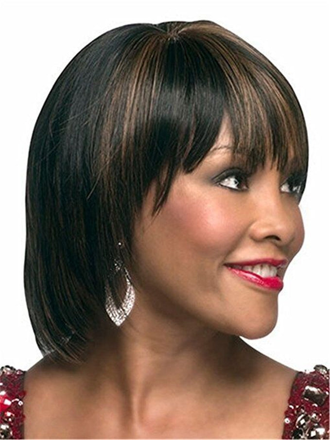 LunaBob Style Short Straight Wigs