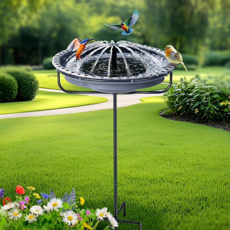 💥ON SALE💥Large Hanging Bird Bath with Solar Fountain