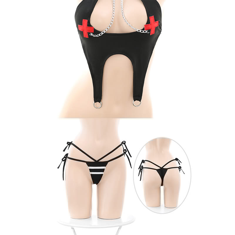 Cosplay Bunny Nurse Jumpsuit Lingerie
