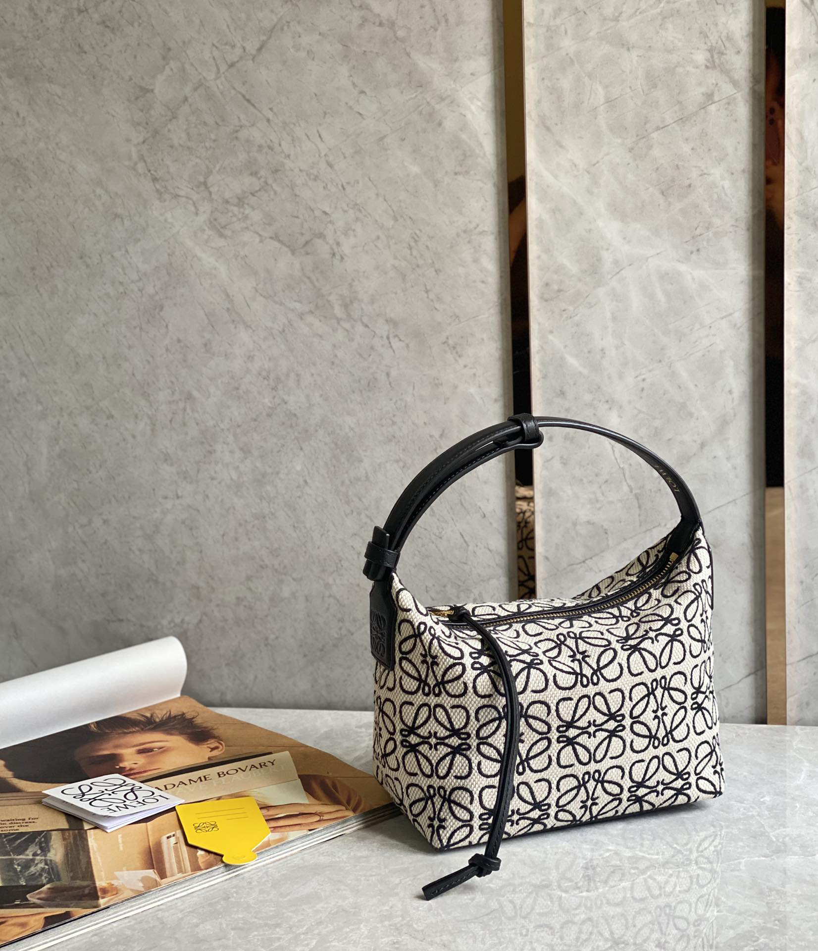 Loewe Cubi Embroidered Underarm Bag 0168