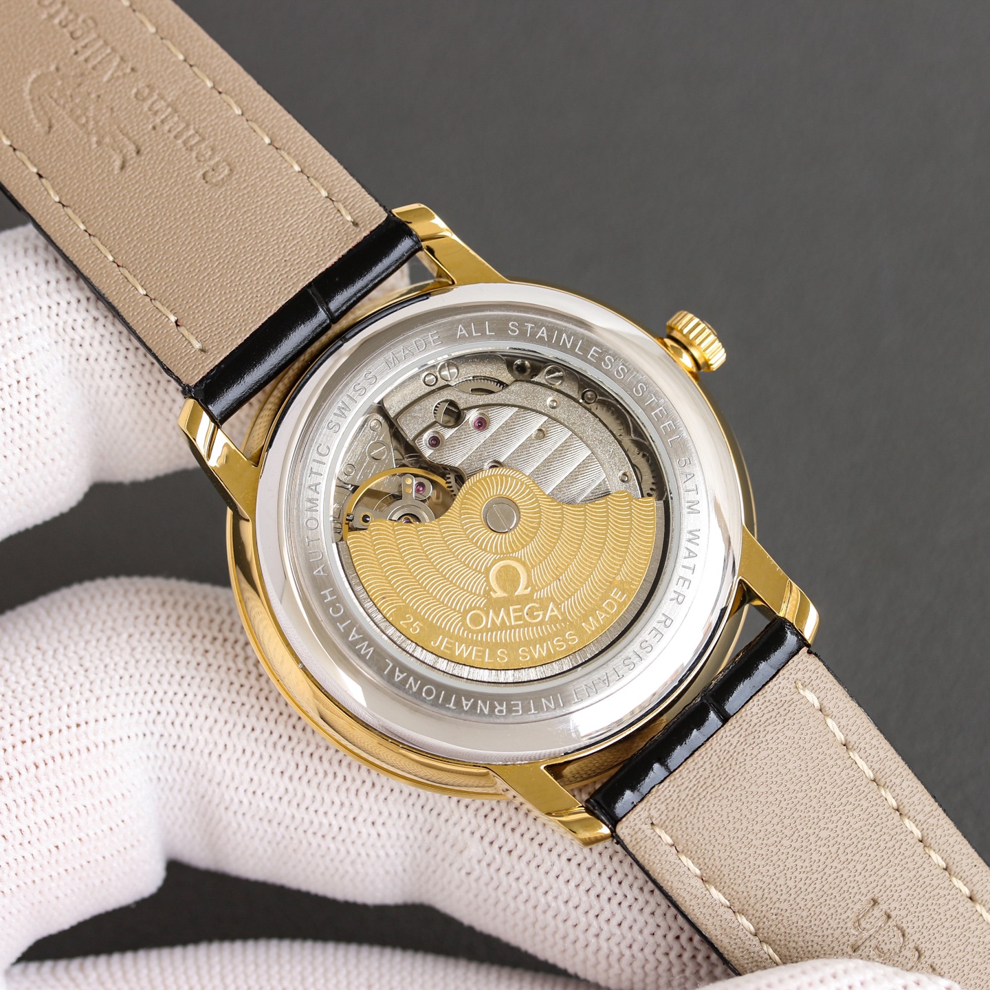 Omega Men's Full Diamond Set Watch