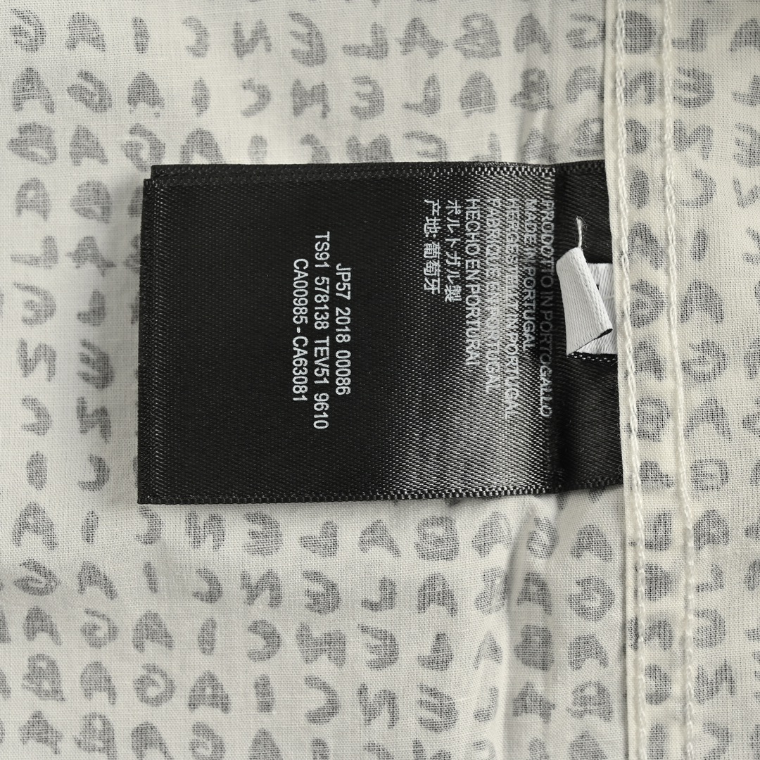 Balenciaga 24Fw Letter Archive Barrage Print Shirt