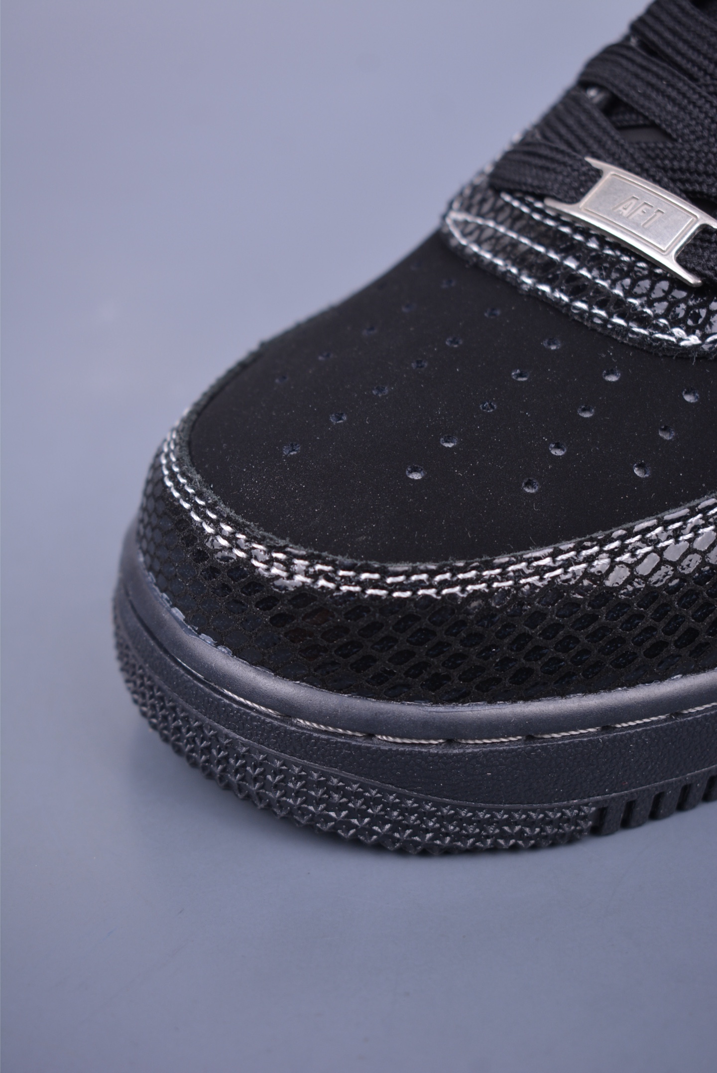 Fujiwara Hiroshi Black Lightning x Nike Air Force 1 07 Low Sneakers Snake Pattern Black Lightning SC9207-529