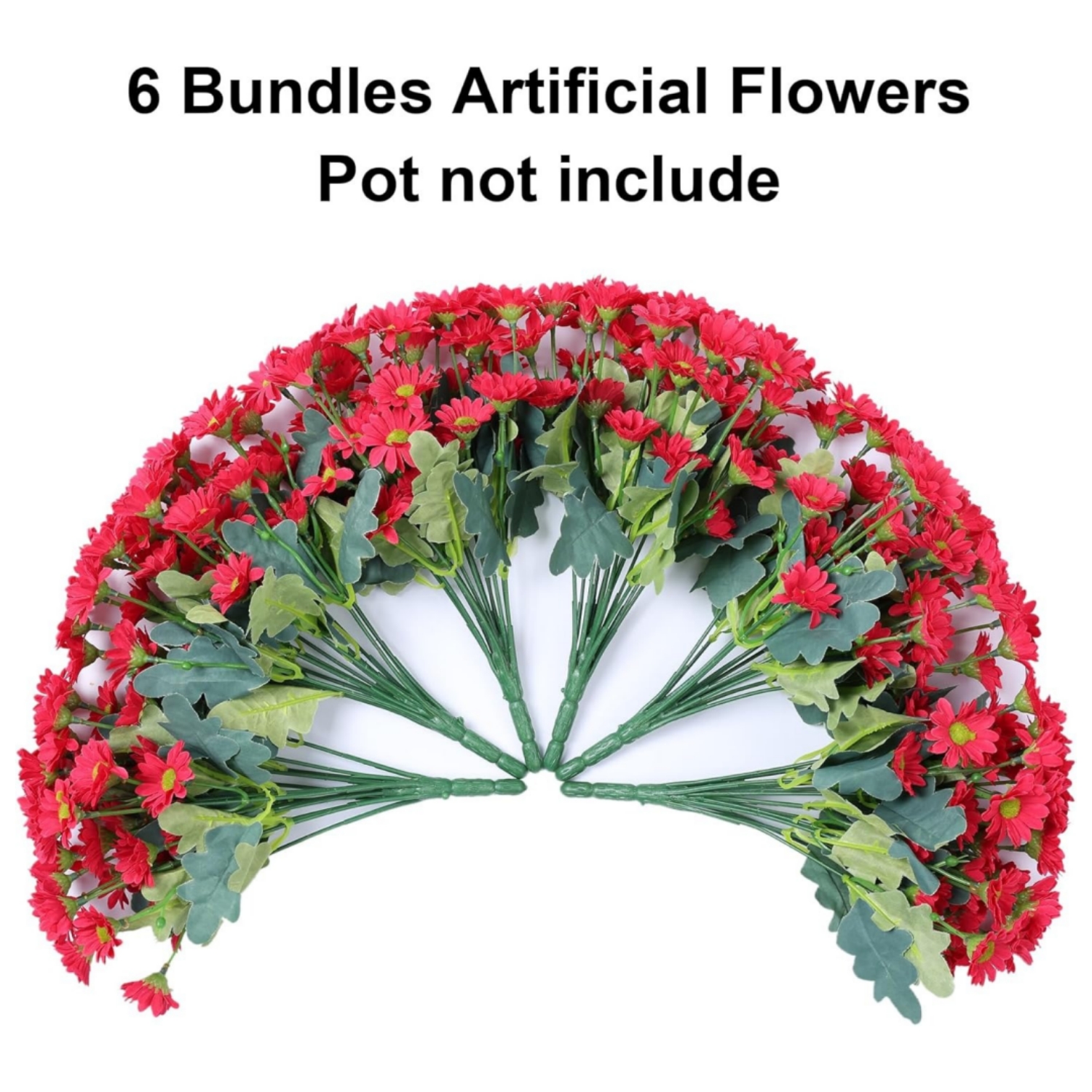 💥ON SALE💥- Artificial Mums Flowers for Outdoors Fall Autumn Decoration - UV resistant, Waterproof, Windproof
