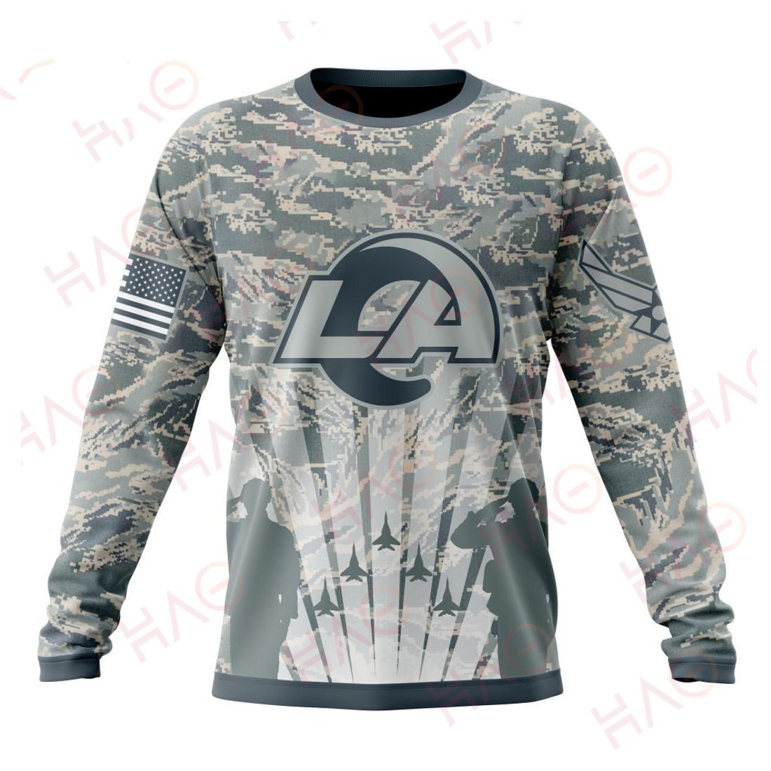 LOS ANGELES RAMS 3D HOODIE US AIR FORCE