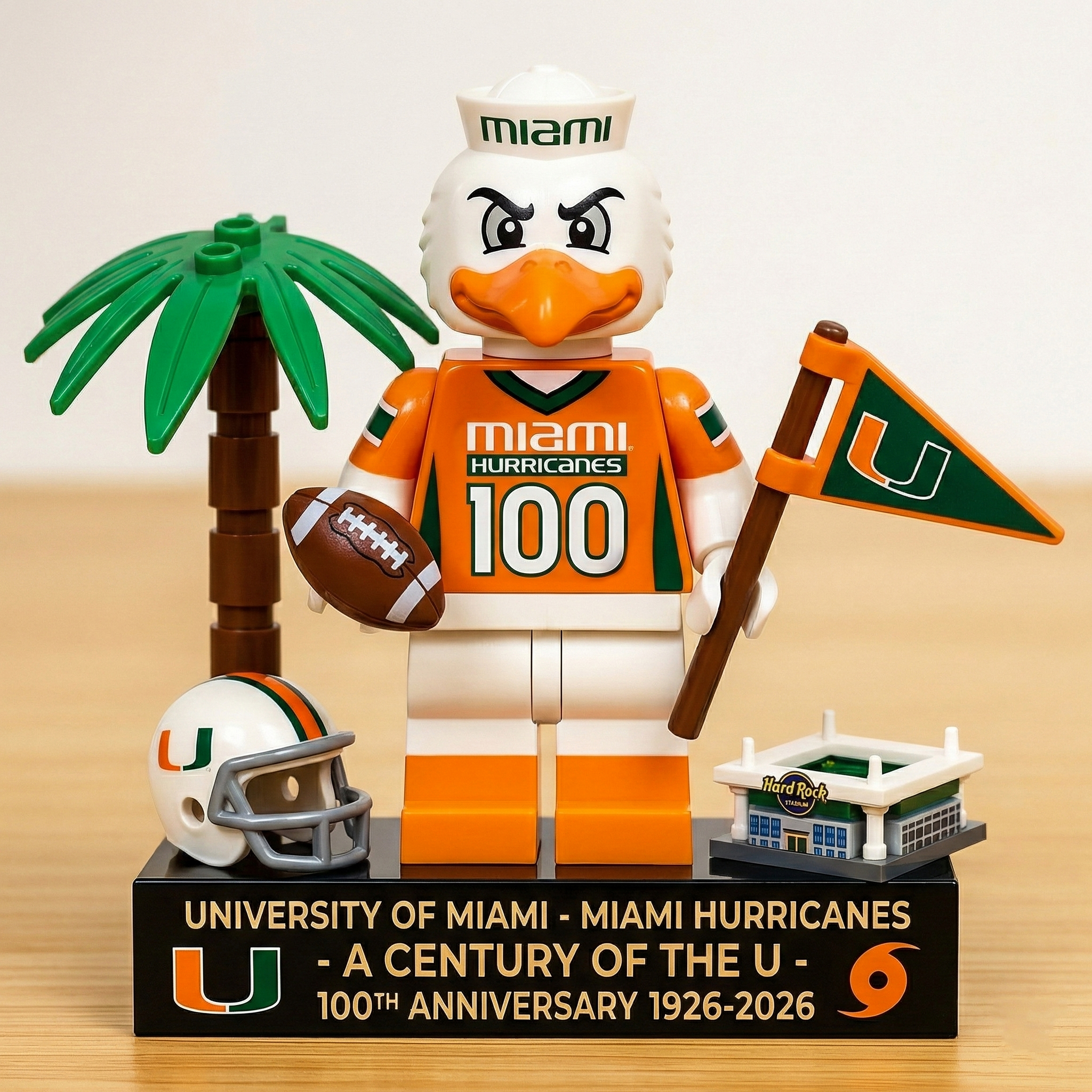 Miami Hurricanes 100th Anniversary Commemorative Figure
